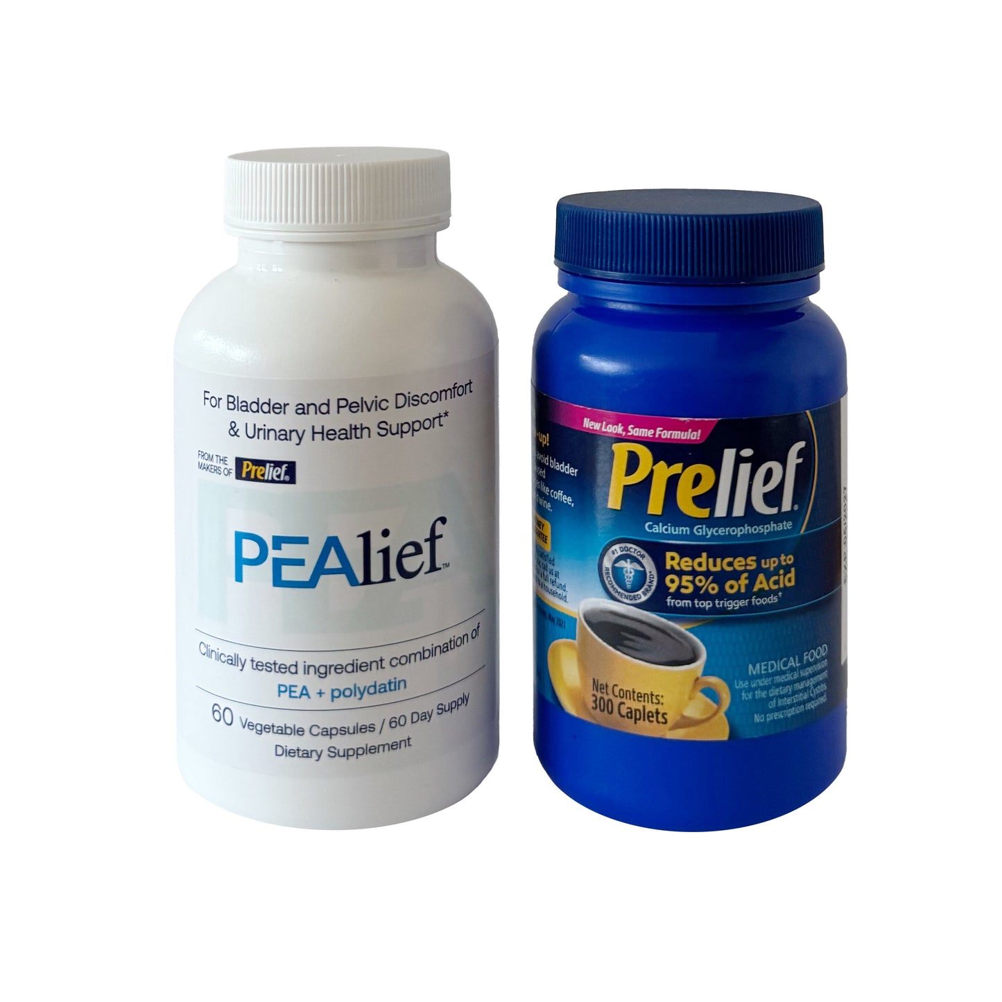 PEAlief® 60 Count / 2 Months Supply - (Clinically Tested Ingredient Combination of PEA + Polydatin)